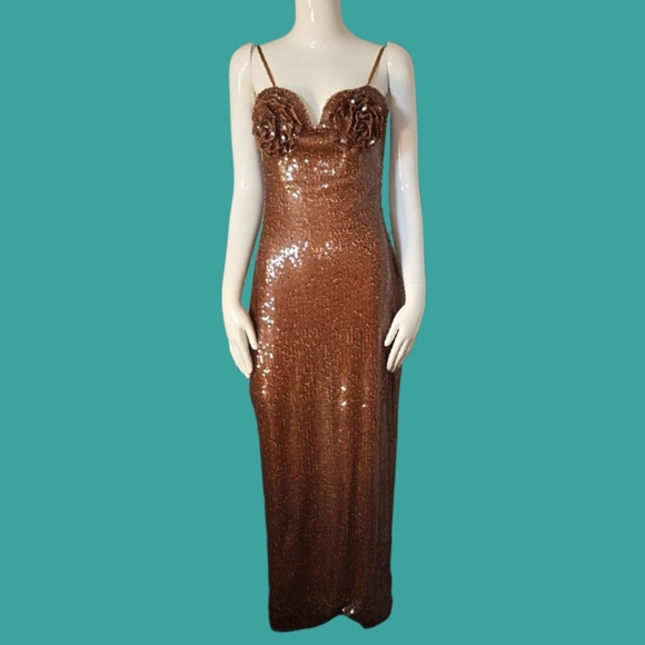 Dresses & Skirts - Brown Sequin Dress✨